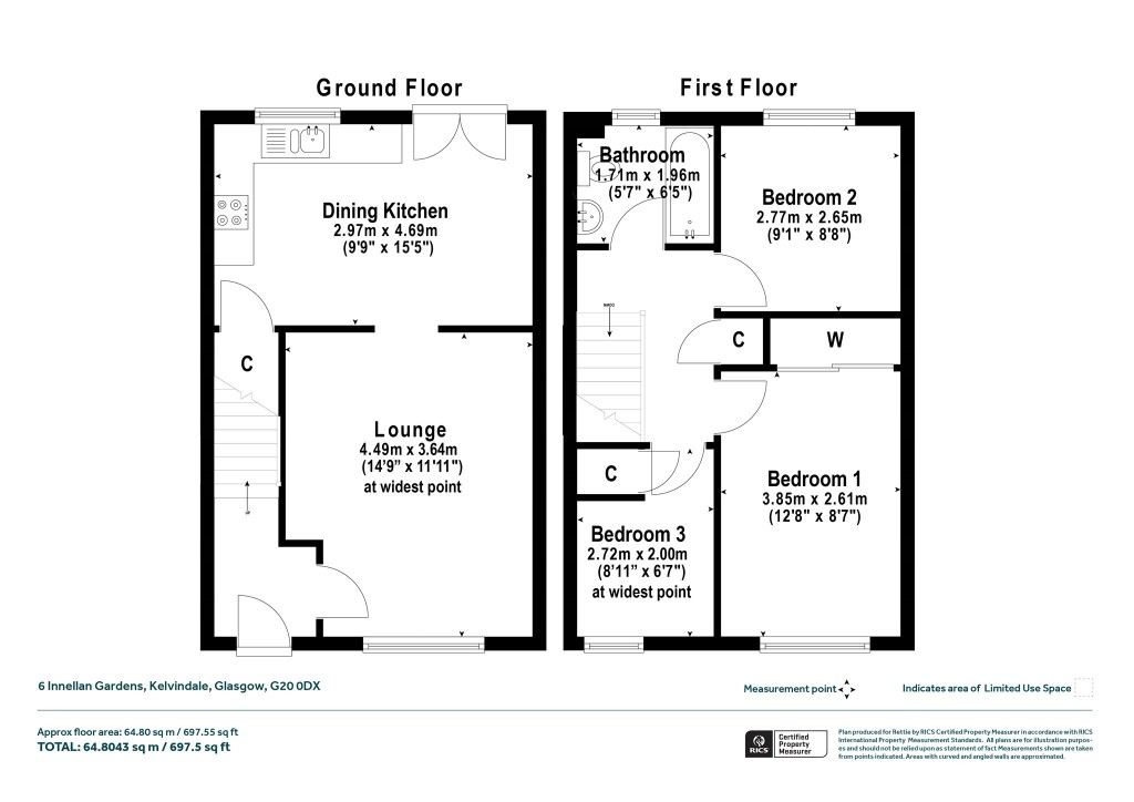Floorplans For Kelvindale, Glasgow
