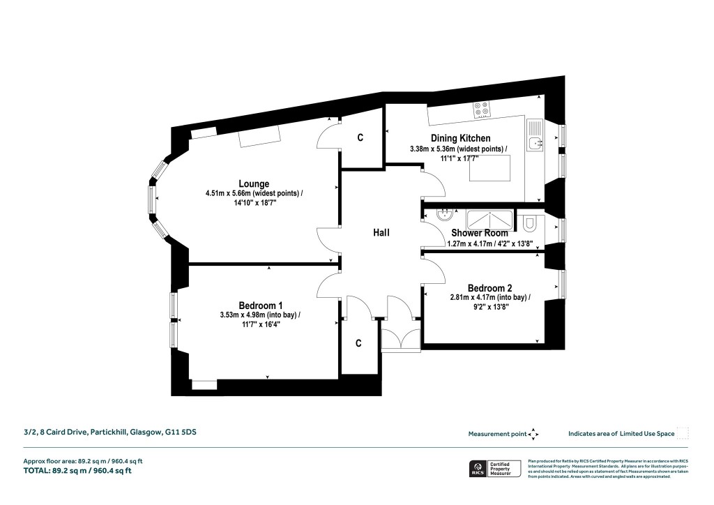Floorplans For Partickhill, Glasgow