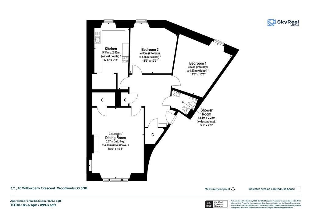 Floorplans For Woodlands, Glasgow