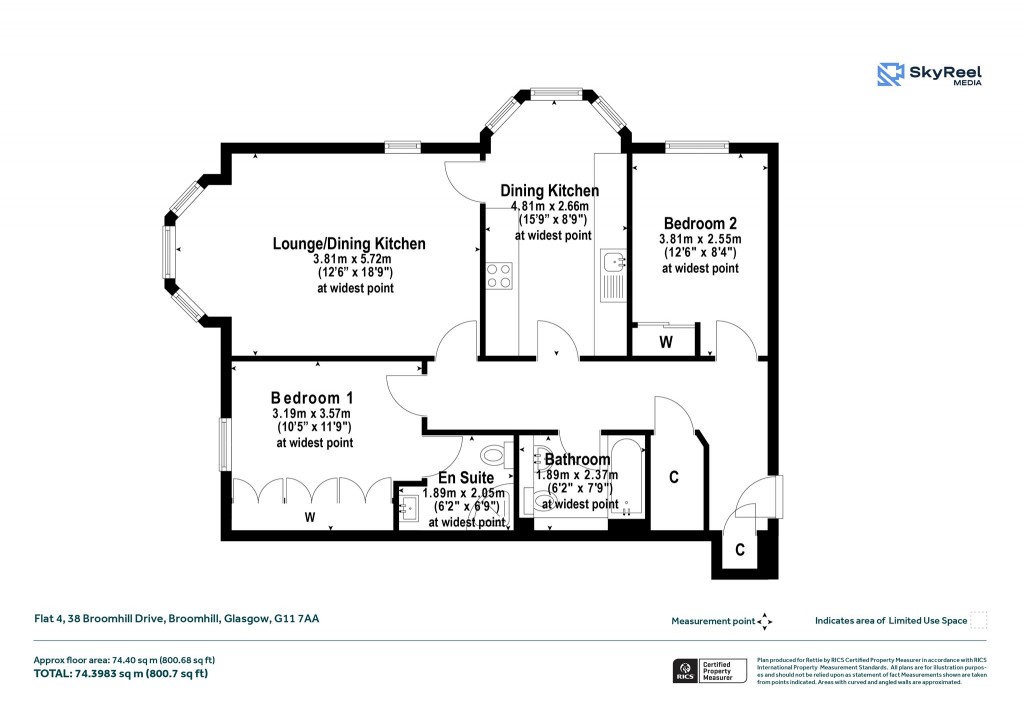 Floorplans For Broomhill, Glasgow