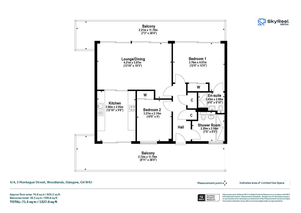Floorplans For Woodlands, Glasgow