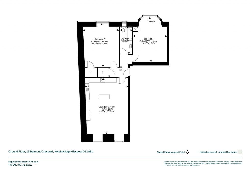Floorplans For Kelvinbridge, Glasgow