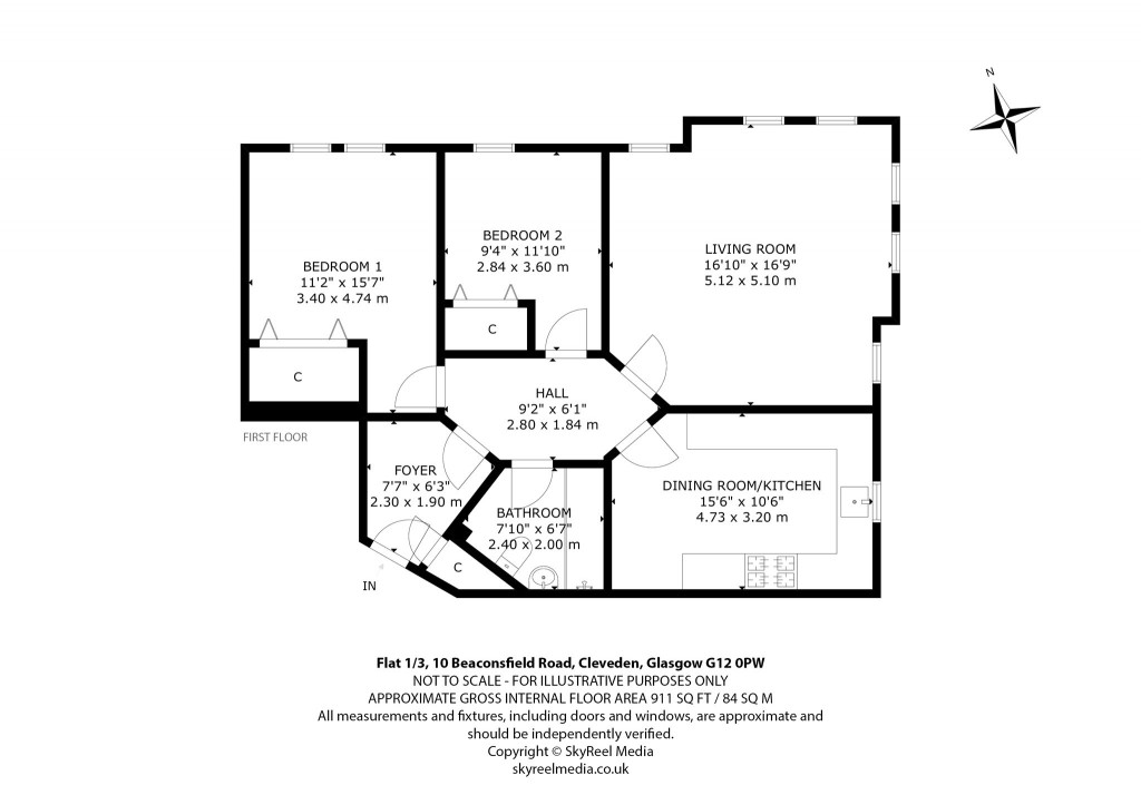 Floorplans For Cleveden, Glasgow