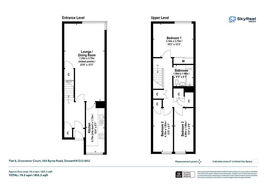 Floorplans For Dowanhill, Glasgow
