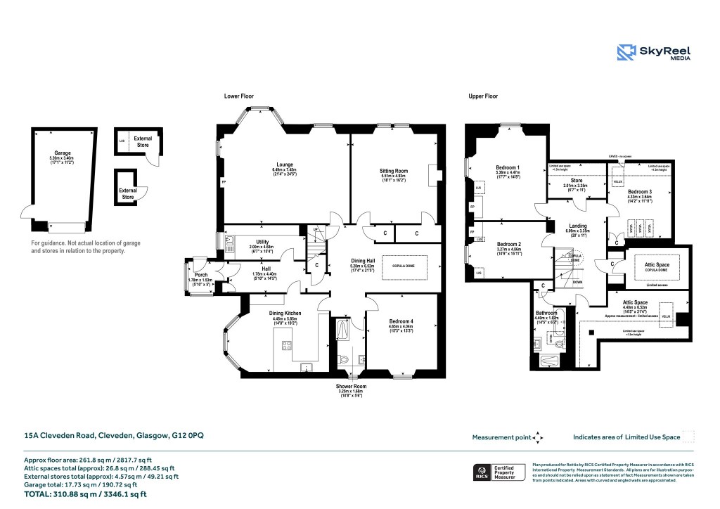 Floorplans For Kelvinside, Glasgow