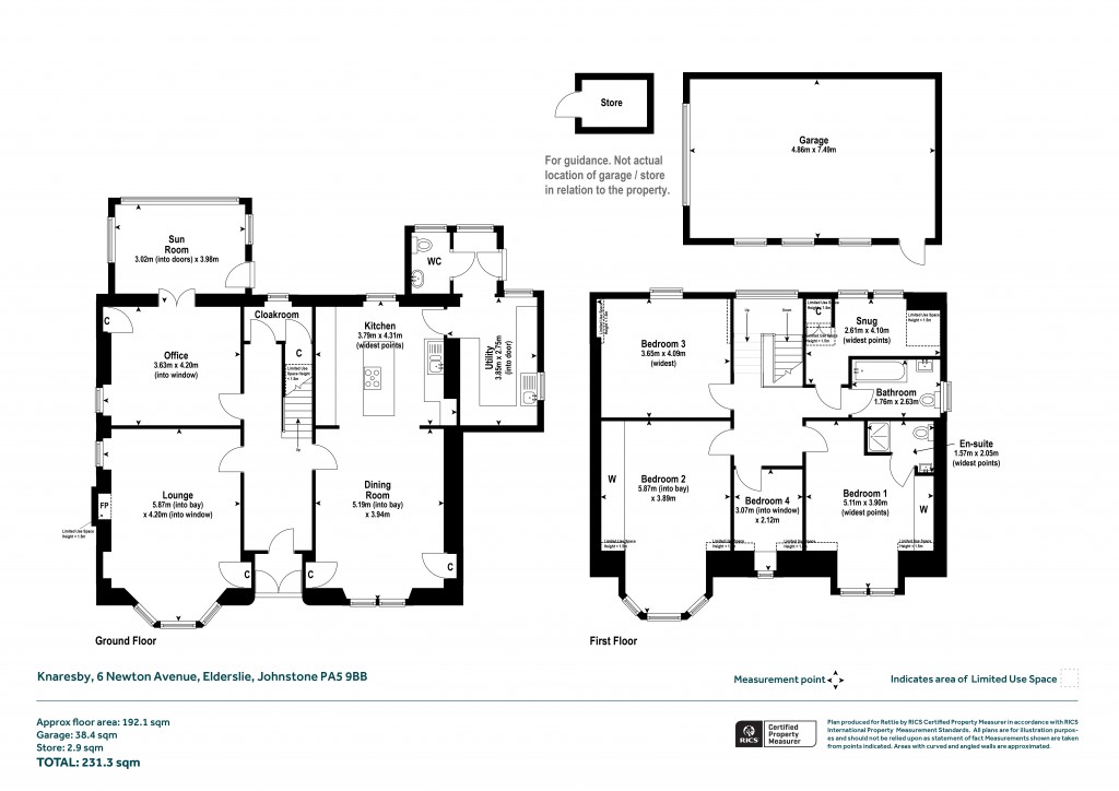 Floorplans For Elderslie, Johnstone