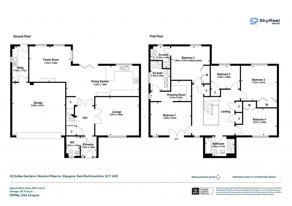 Floorplans For Newton Mearns, Glasgow, East Renfrewshire