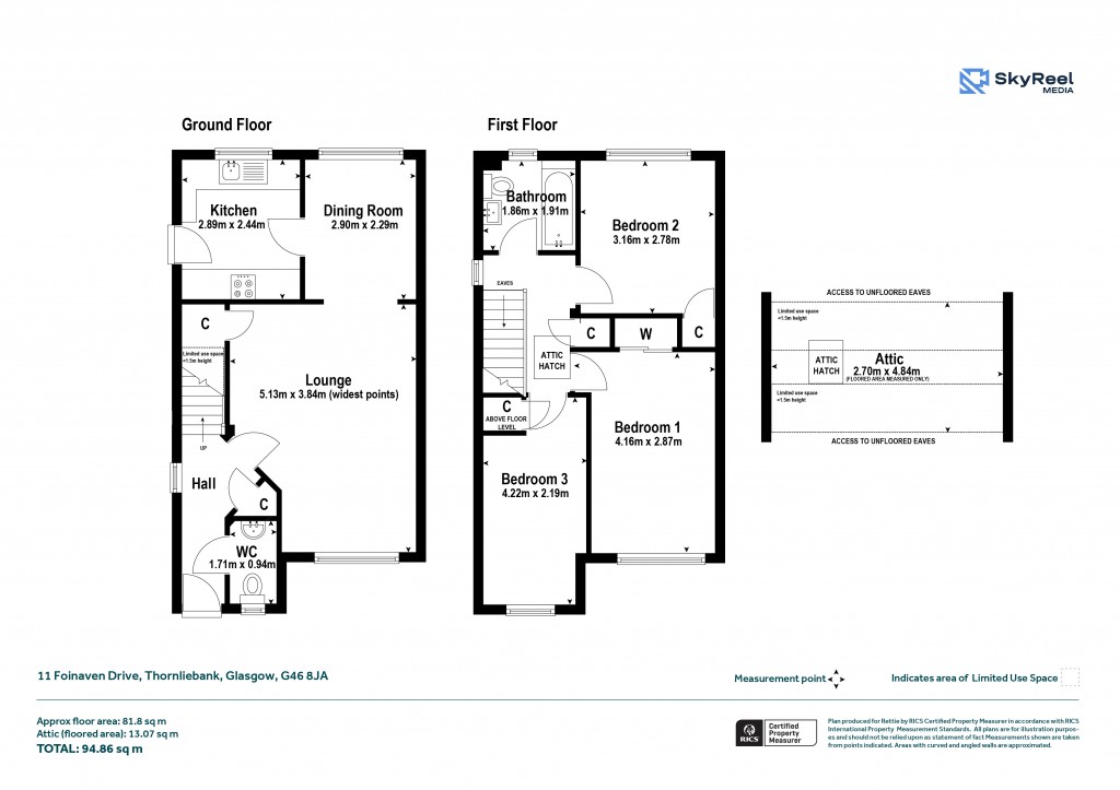 Floorplans For Thornliebank, Glasgow, Glasgow City