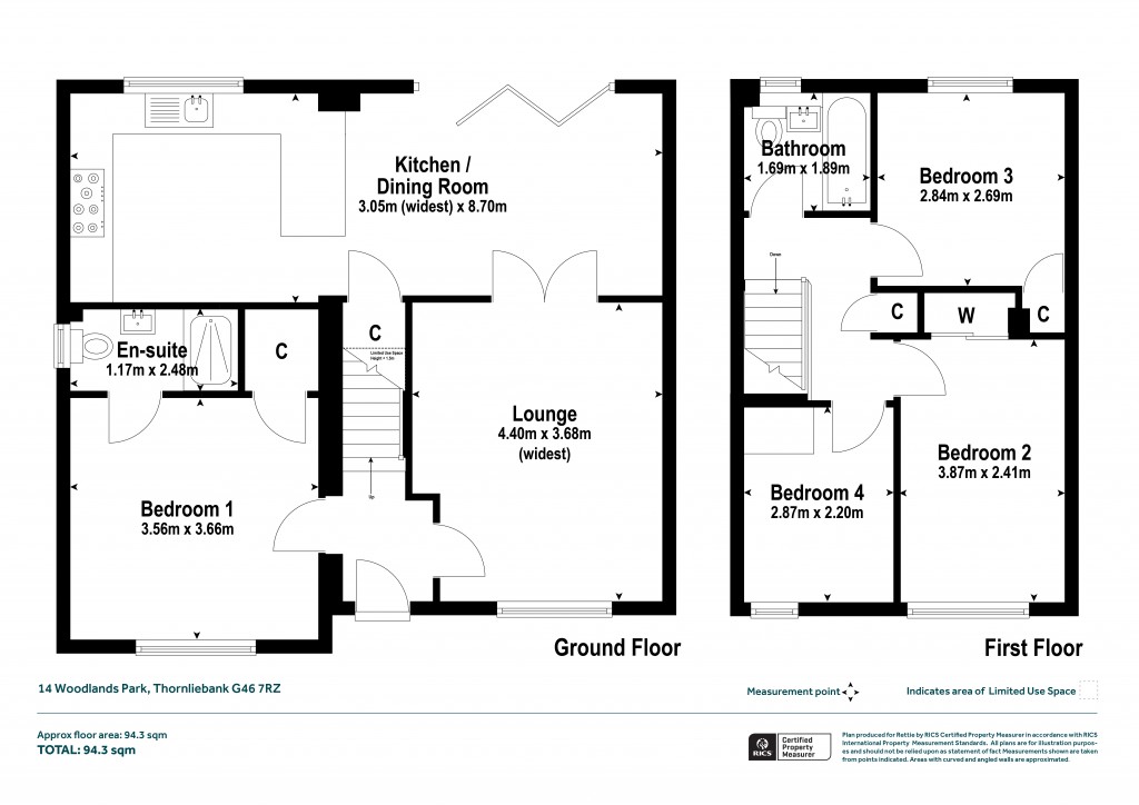 Floorplans For Thornliebank, Glasgow, East Renfrewshire