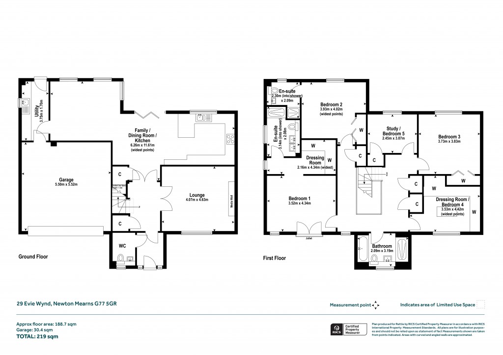 Floorplans For Newton Mearns, Glasgow, East Renfrewshire