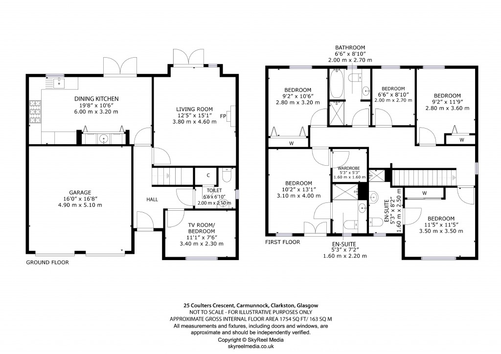 Floorplans For Carmunnock, Clarkston, Glasgow