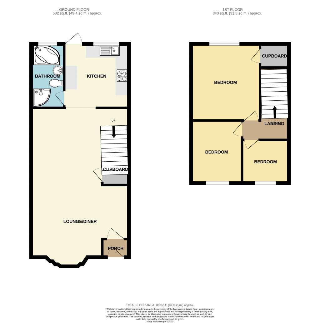 Floorplans For Straight Road, Romford, Essex