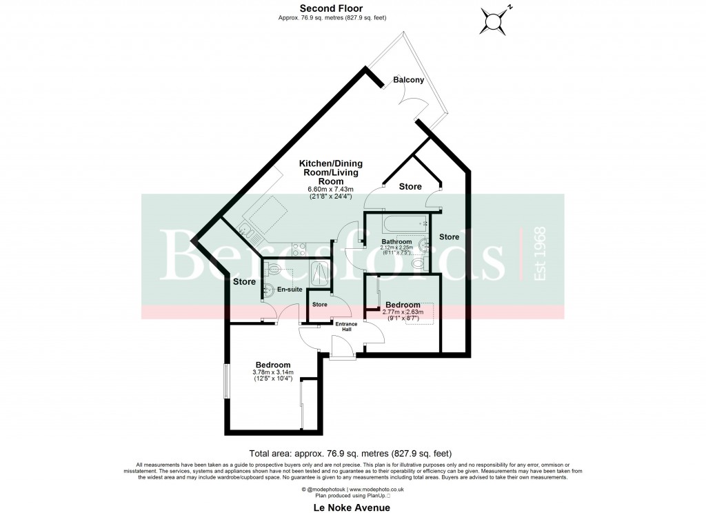 Floorplans For Le Noke Avenue, Romford, Essex