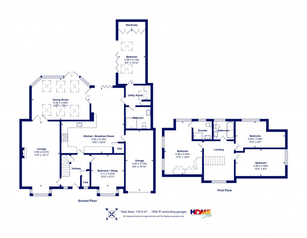 Floorplans For Highcliffe on Sea, Christchurch, Dorset