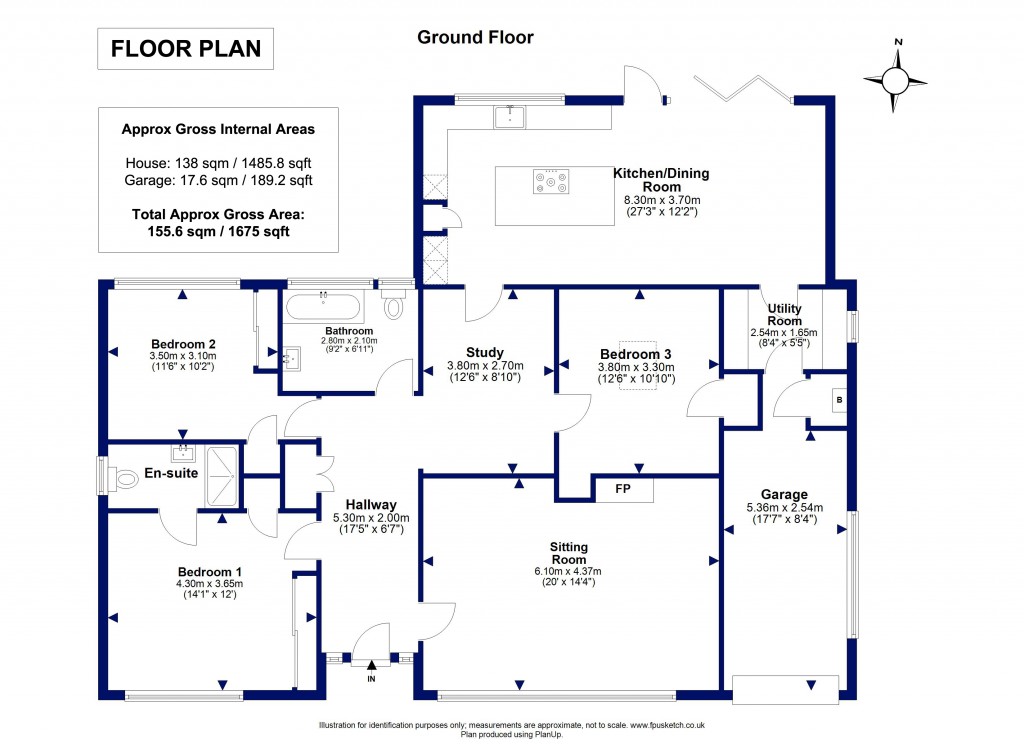 Floorplans For Highcliffe On Sea, Christchurch, Dorset