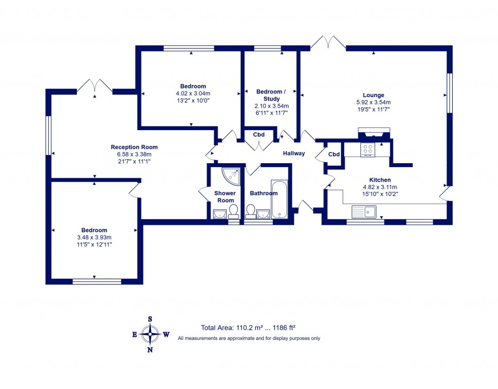 Floorplans For Highcliffe on Sea, Christchurch, Dorset