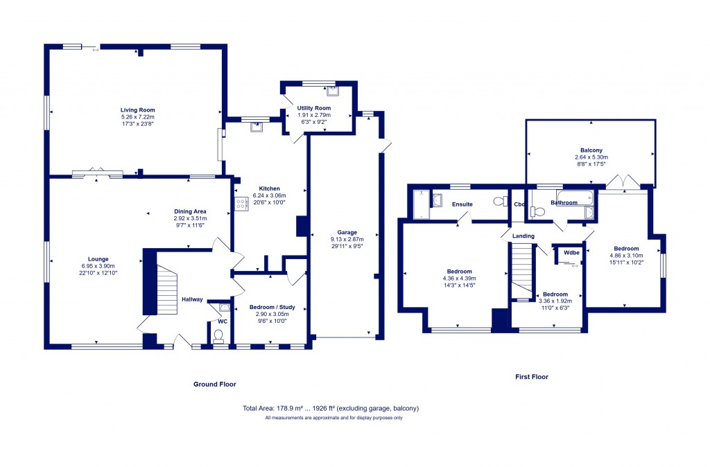 Floorplans For Highcliffe On Sea, Christchurch, Dorset