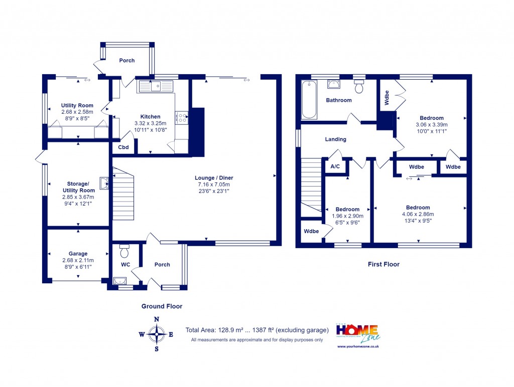 Floorplans For Highcliffe on Sea, Christchurch, Dorset