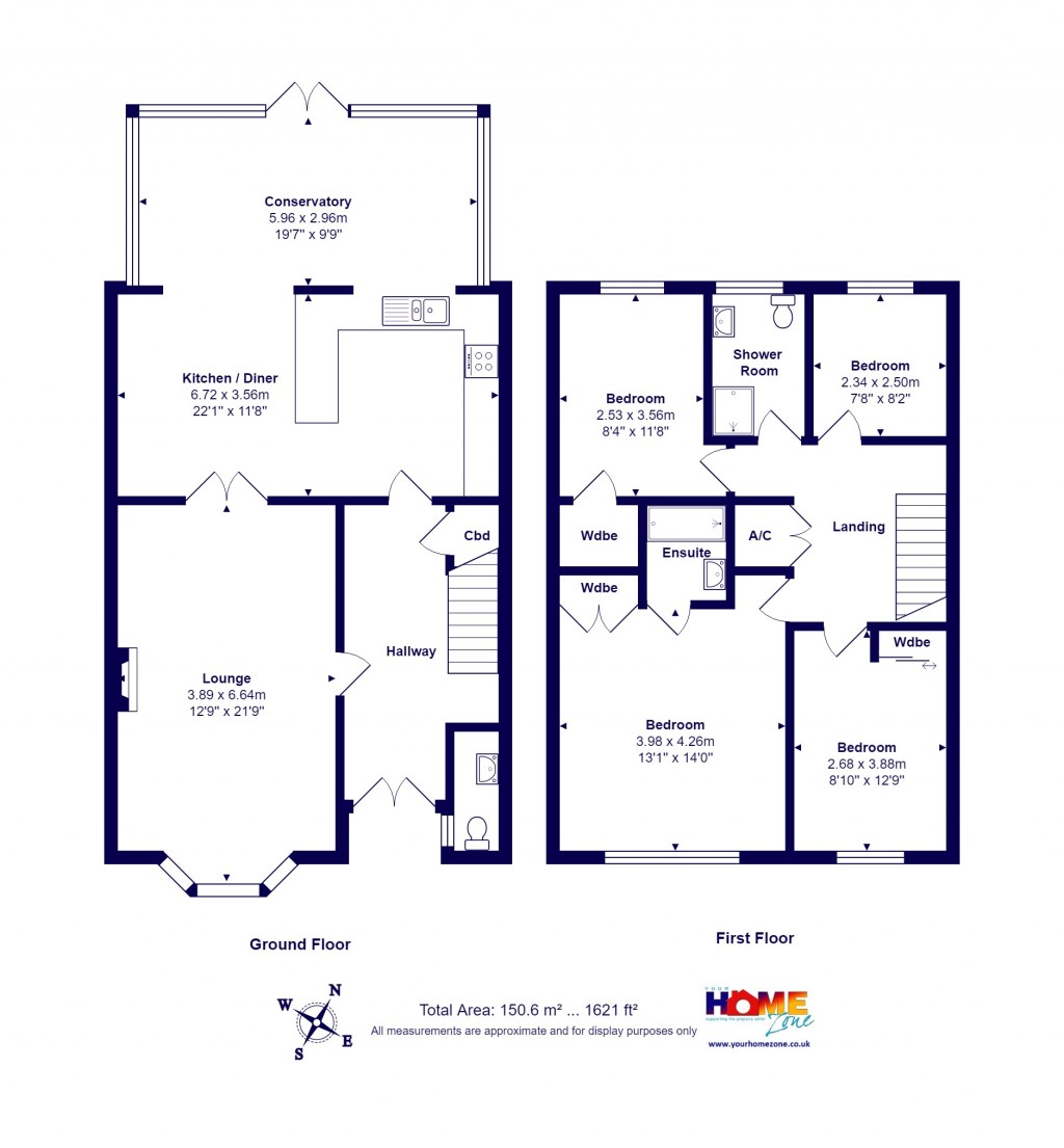 Floorplans For Highcliffe On Sea, Christchurch, Dorset