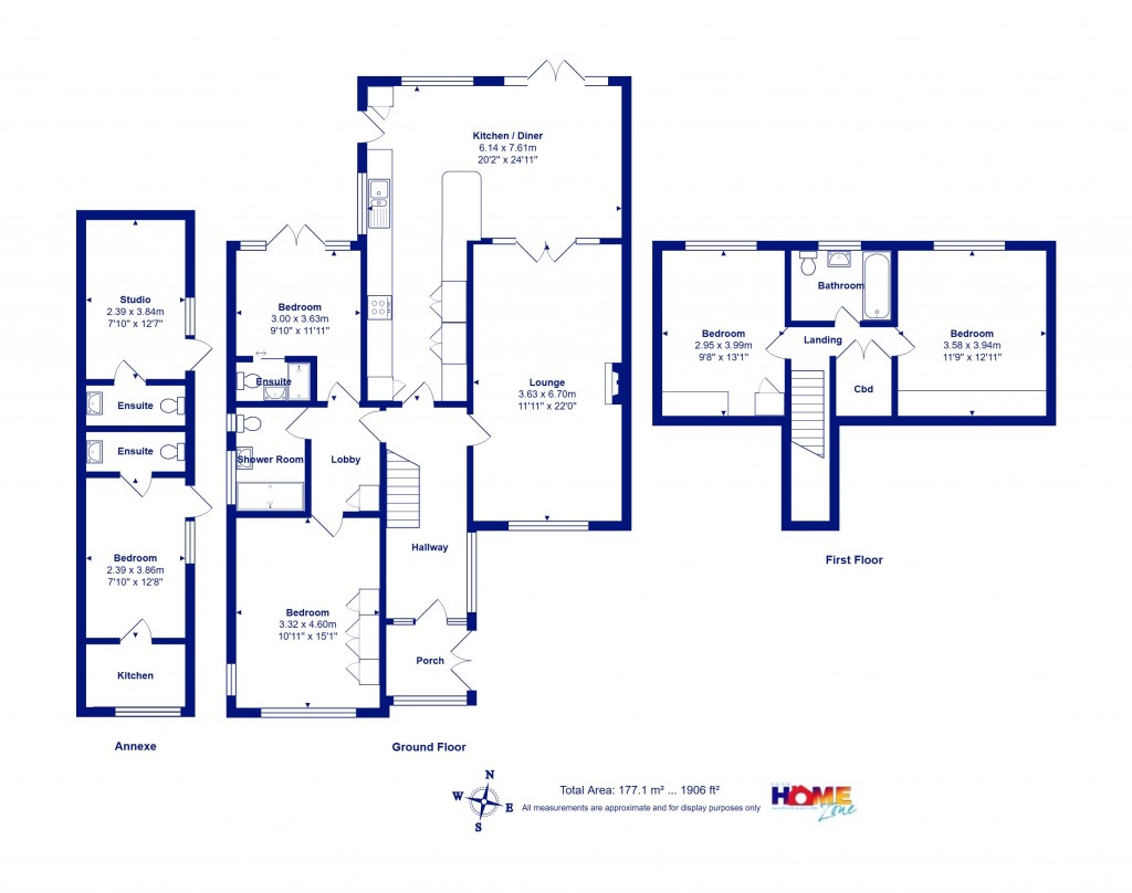 Floorplans For Highcliffe on Sea, Christchurch, Dorset