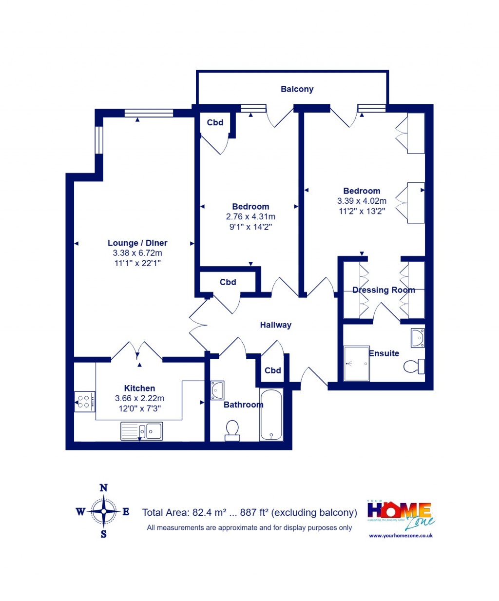 Floorplans For Highcliffe On Sea, Christchurch, Dorset