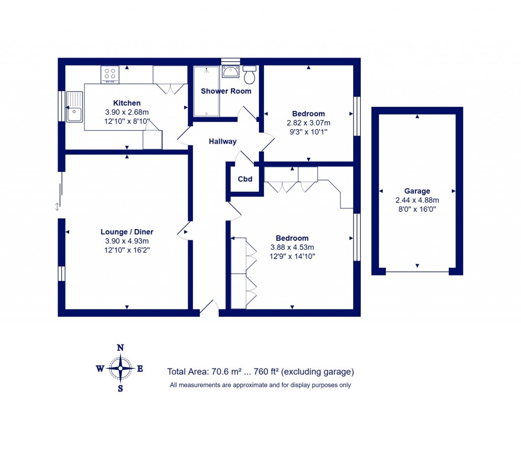 Floorplans For Highcliffe On Sea, Christchurch, Dorset