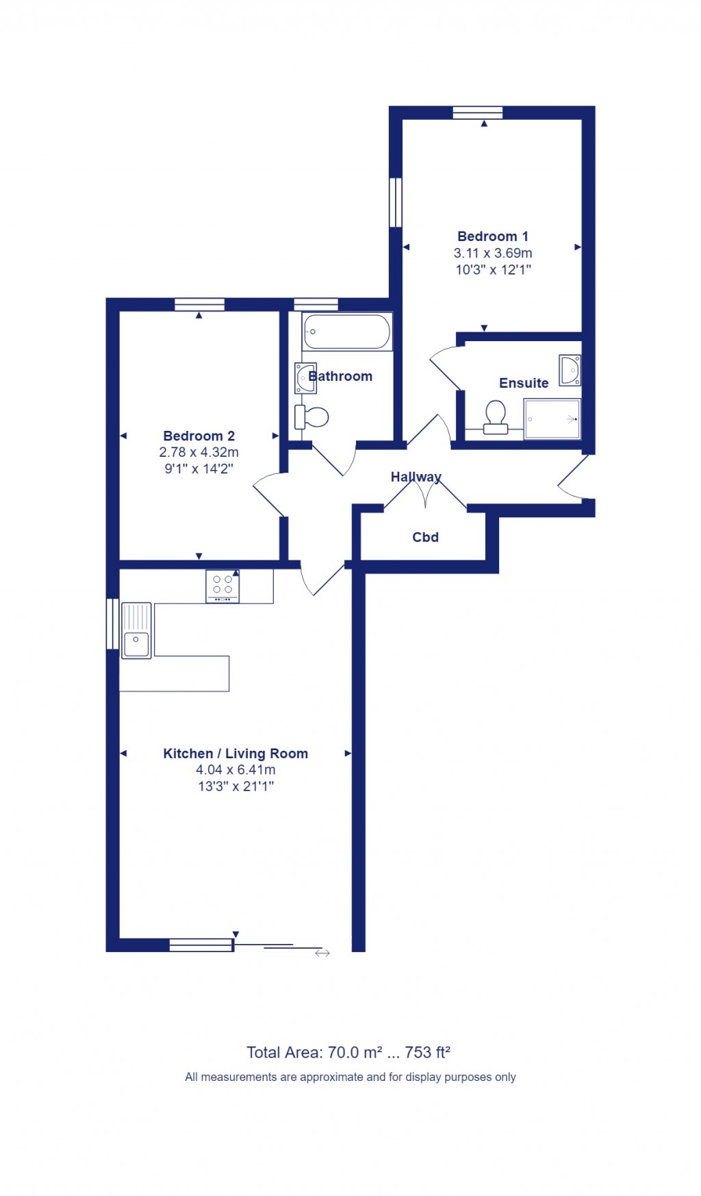 Floorplans For Highcliffe On Sea, Christchurch, Dorset