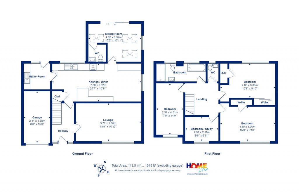 Floorplans For Walkford, Christchurch, Dorset