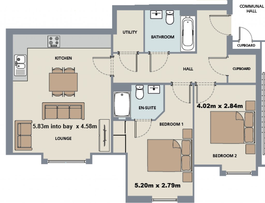 Floorplans For Highcliffe On Sea, Christchurch, Dorset