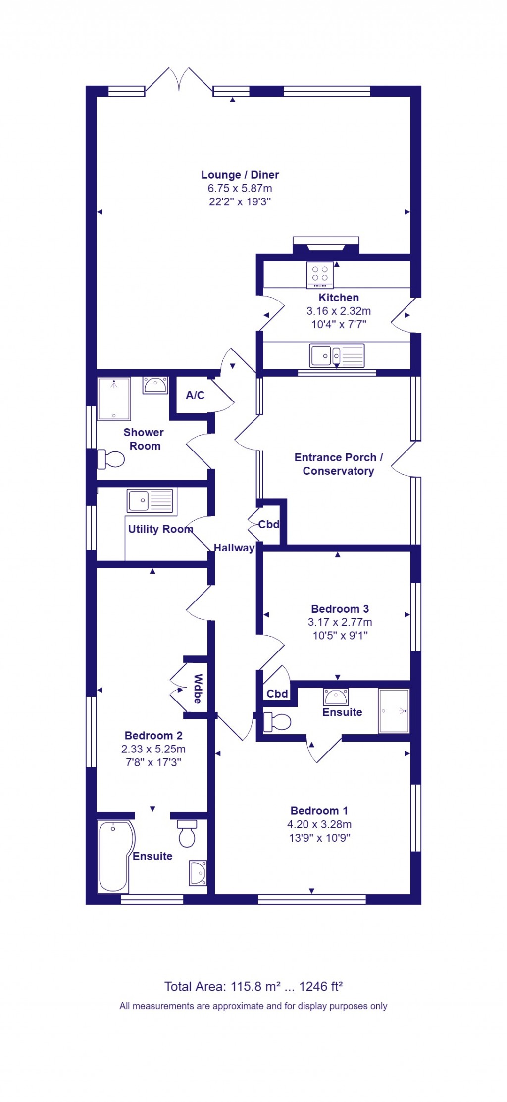 Floorplans For Highcliffe On Sea, Christchurch, Dorset