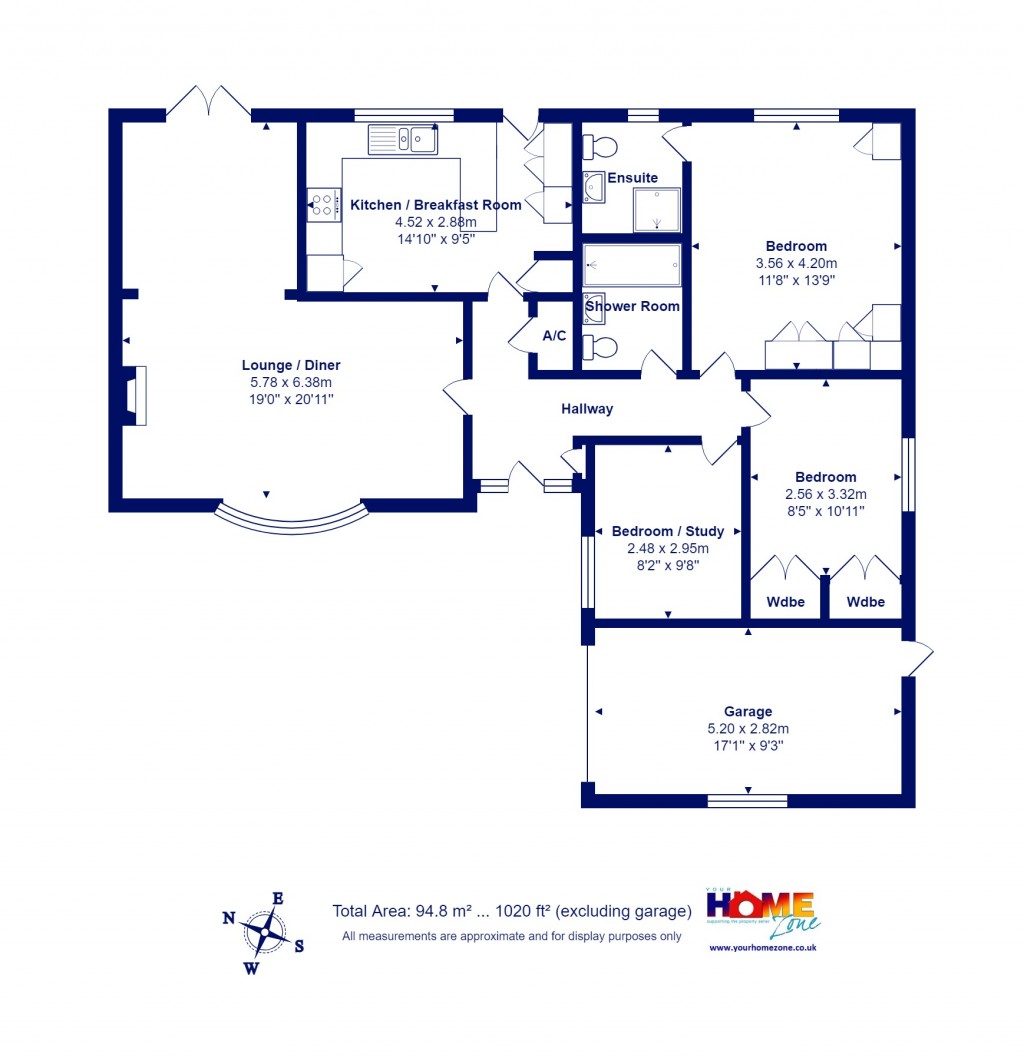 Floorplans For Highcliffe On Sea, Christchurch, Dorset
