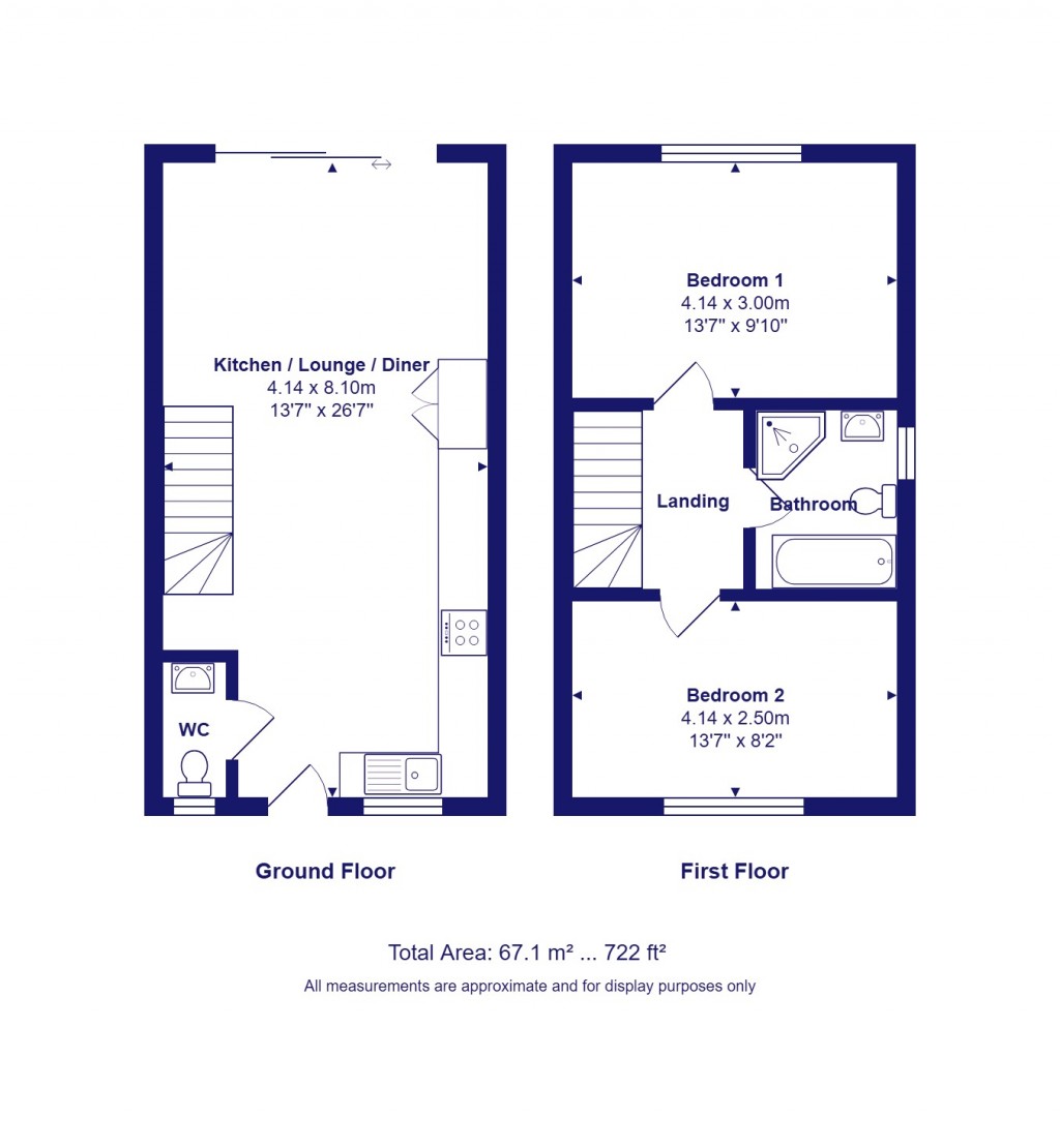 Floorplans For Hinton, Christchurch, Dorset