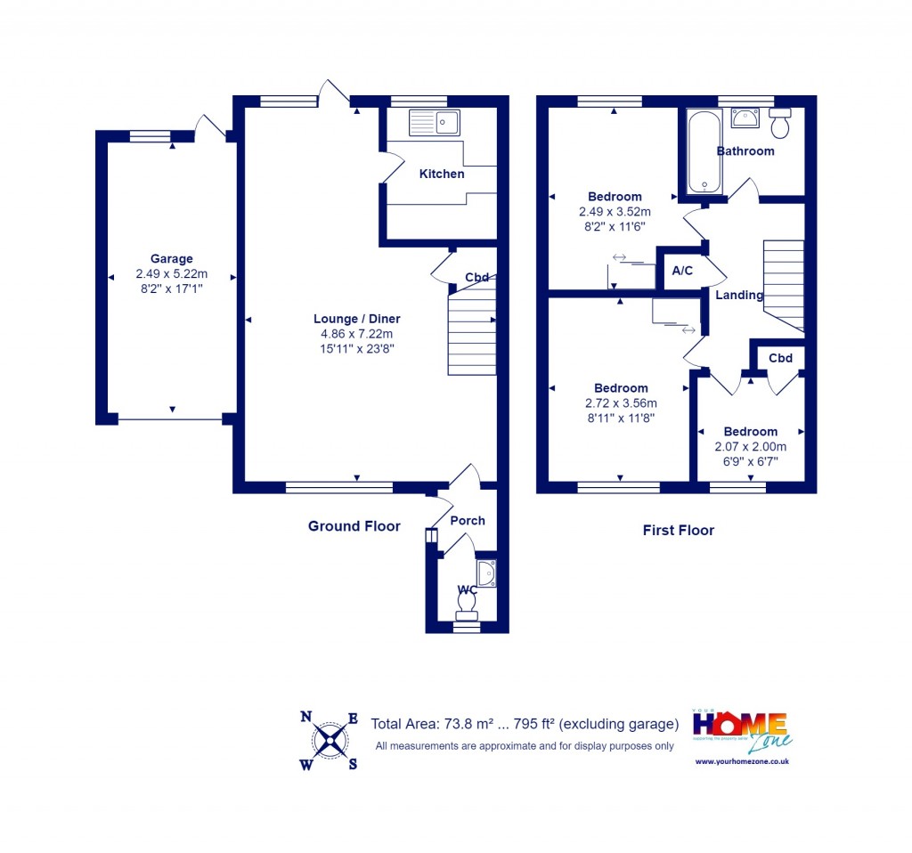 Floorplans For Highcliffe On Sea, Christchurch, Dorset