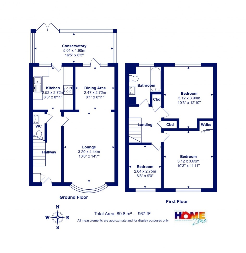 Floorplans For Walkford, Christchurch, Dorset