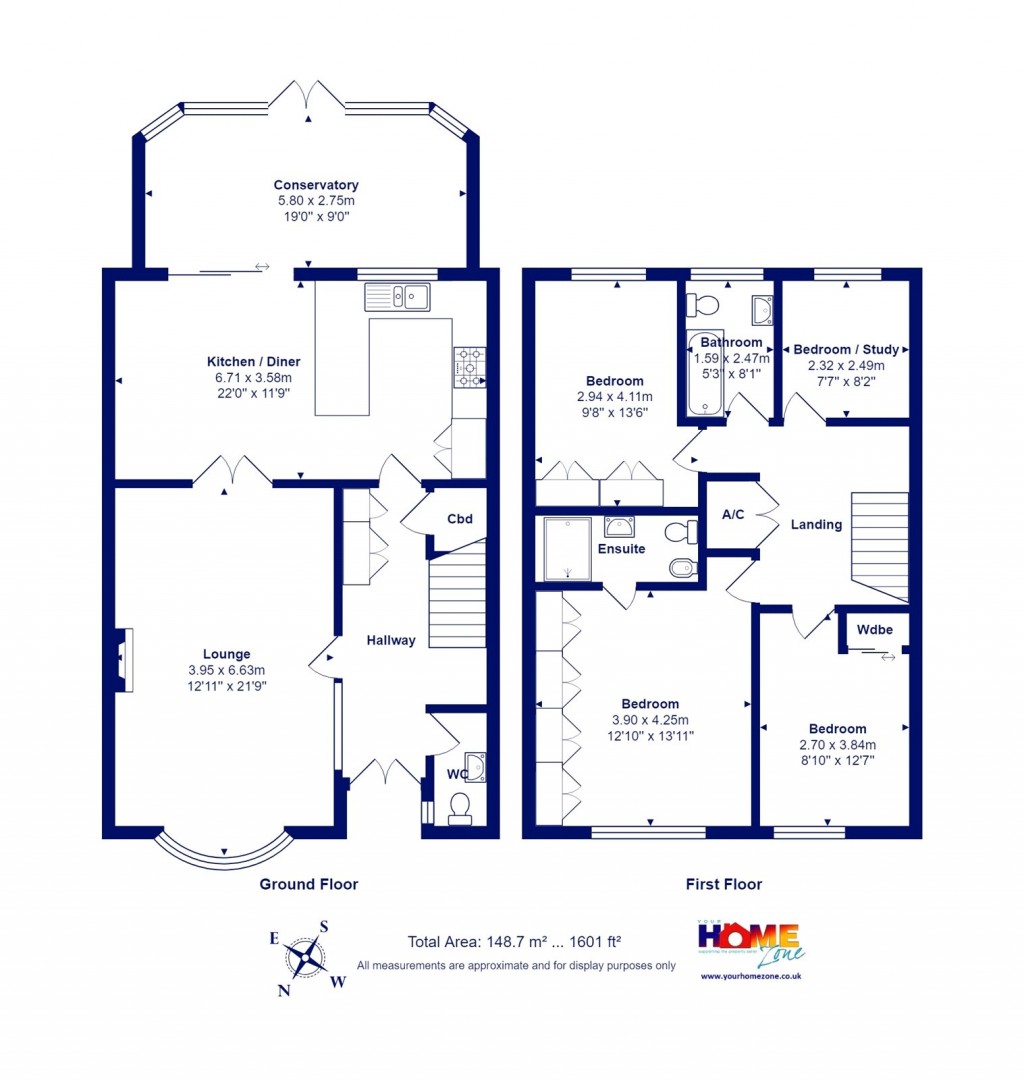 Floorplans For Highcliffe On Sea, Christchurch, Dorset