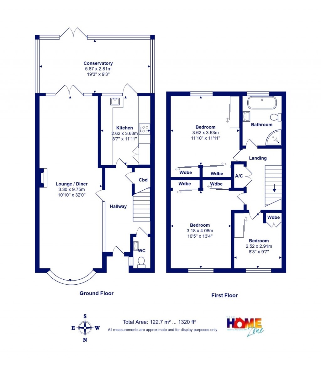 Floorplans For Highcliffe, Christchurch, Dorset