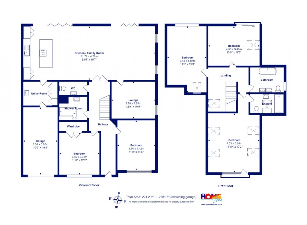 Floorplans For Highcliffe On Sea, Christchurch, Dorset