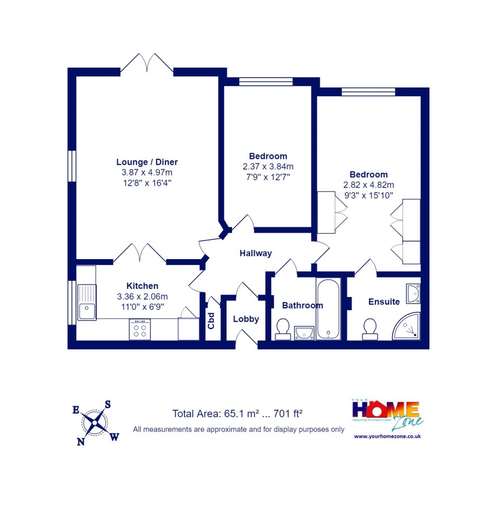 Floorplans For Highcliffe, Christchurch, Dorset
