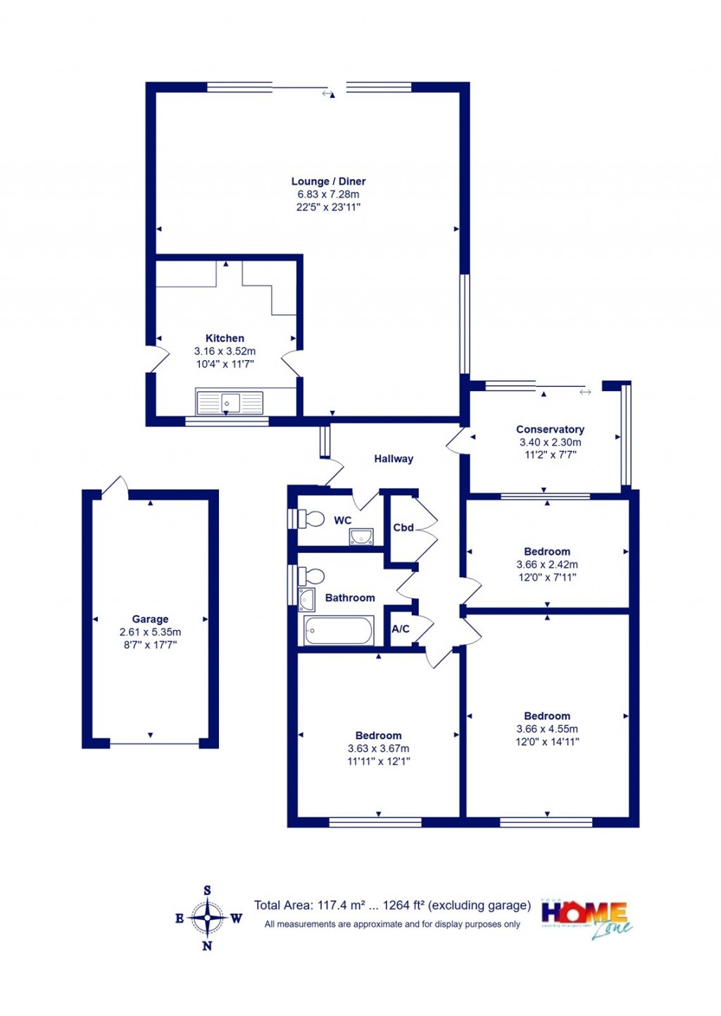 Floorplans For Highcliffe On Sea, Christchurch, Dorset