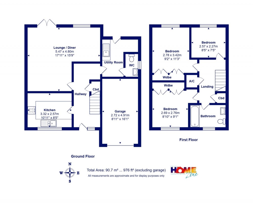 Floorplans For Highcliffe On Sea, Christchurch, Dorset