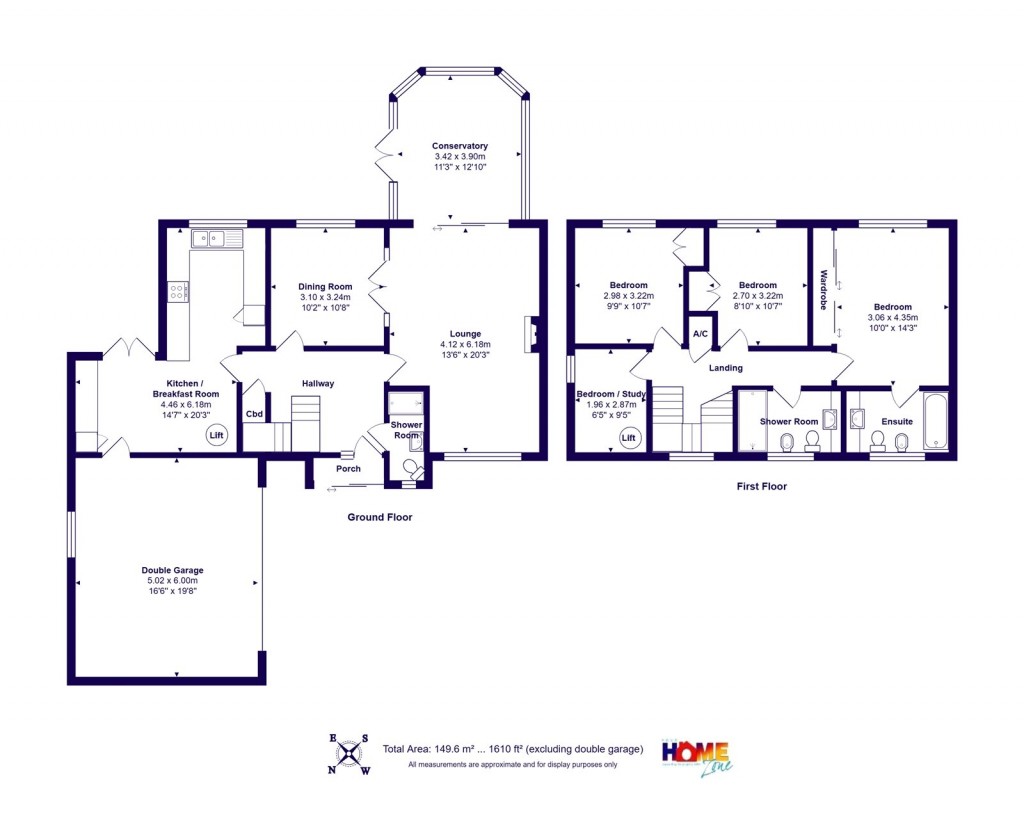 Floorplans For Friars Cliff, Christchurch, Dorset