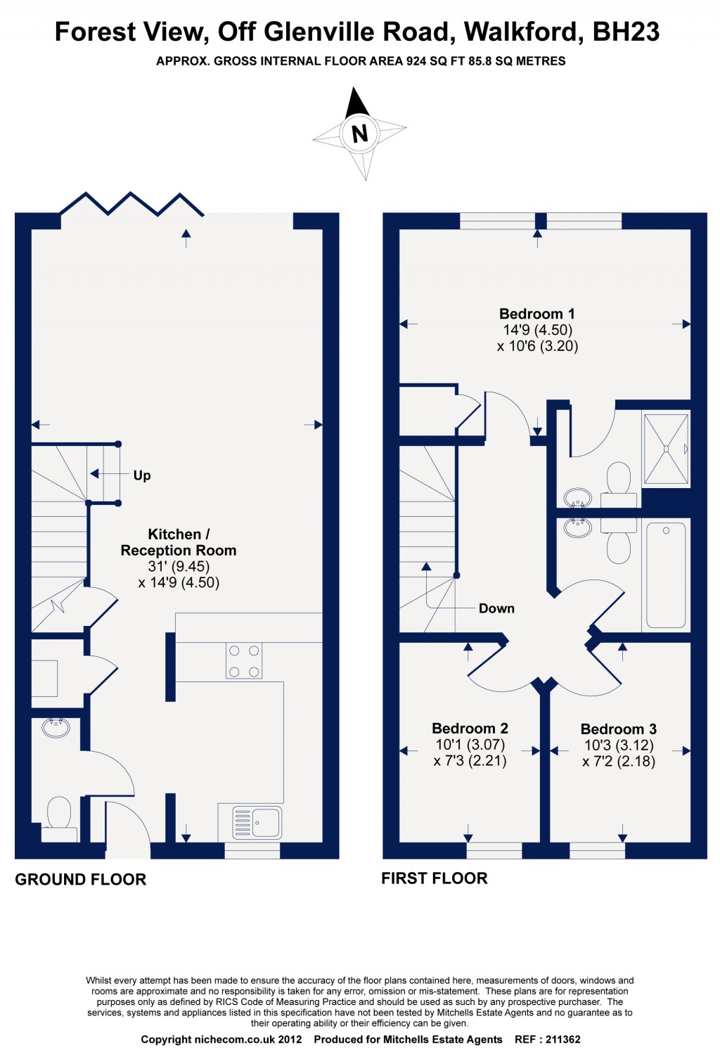 Floorplans For Walkford, Christchurch, Dorset