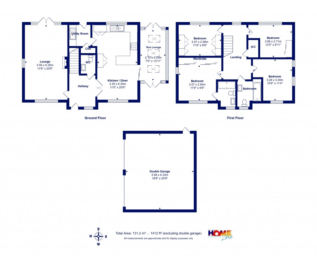 Floorplans For Highcliffe On Sea, Christchurch, Dorset