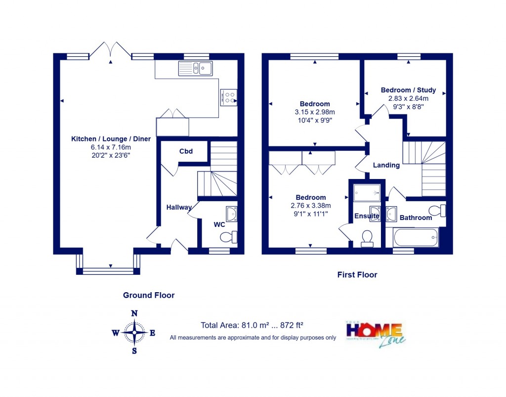 Floorplans For Walkford, Christchurch, Dorset