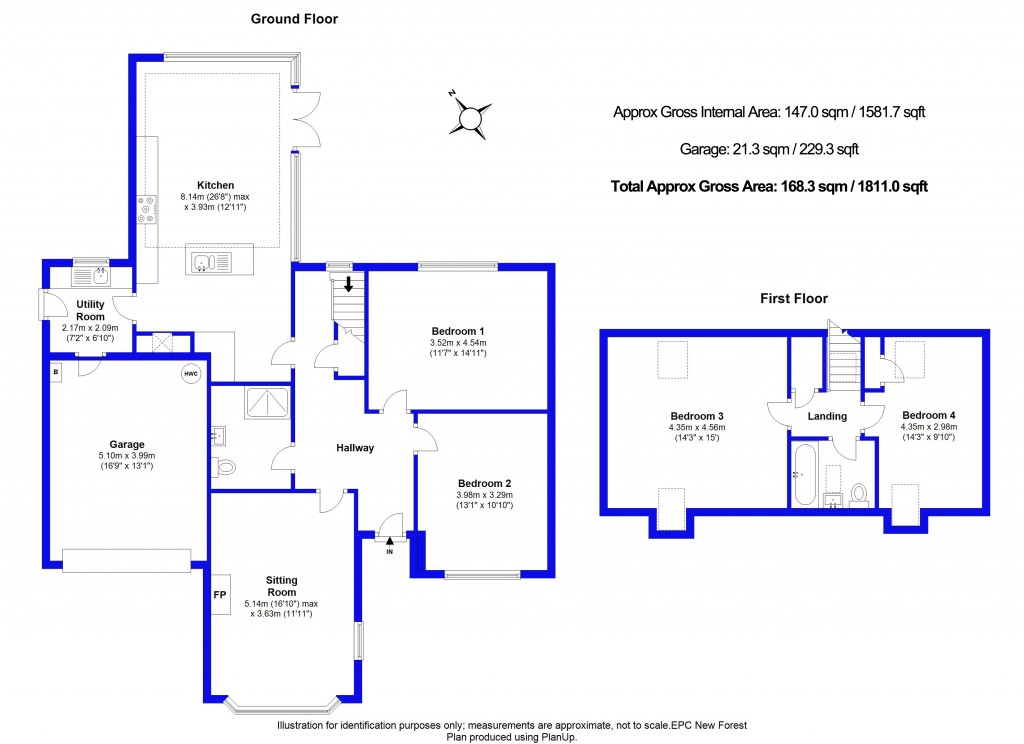 Floorplans For Highcliffe On Sea, Christchurch, Dorset