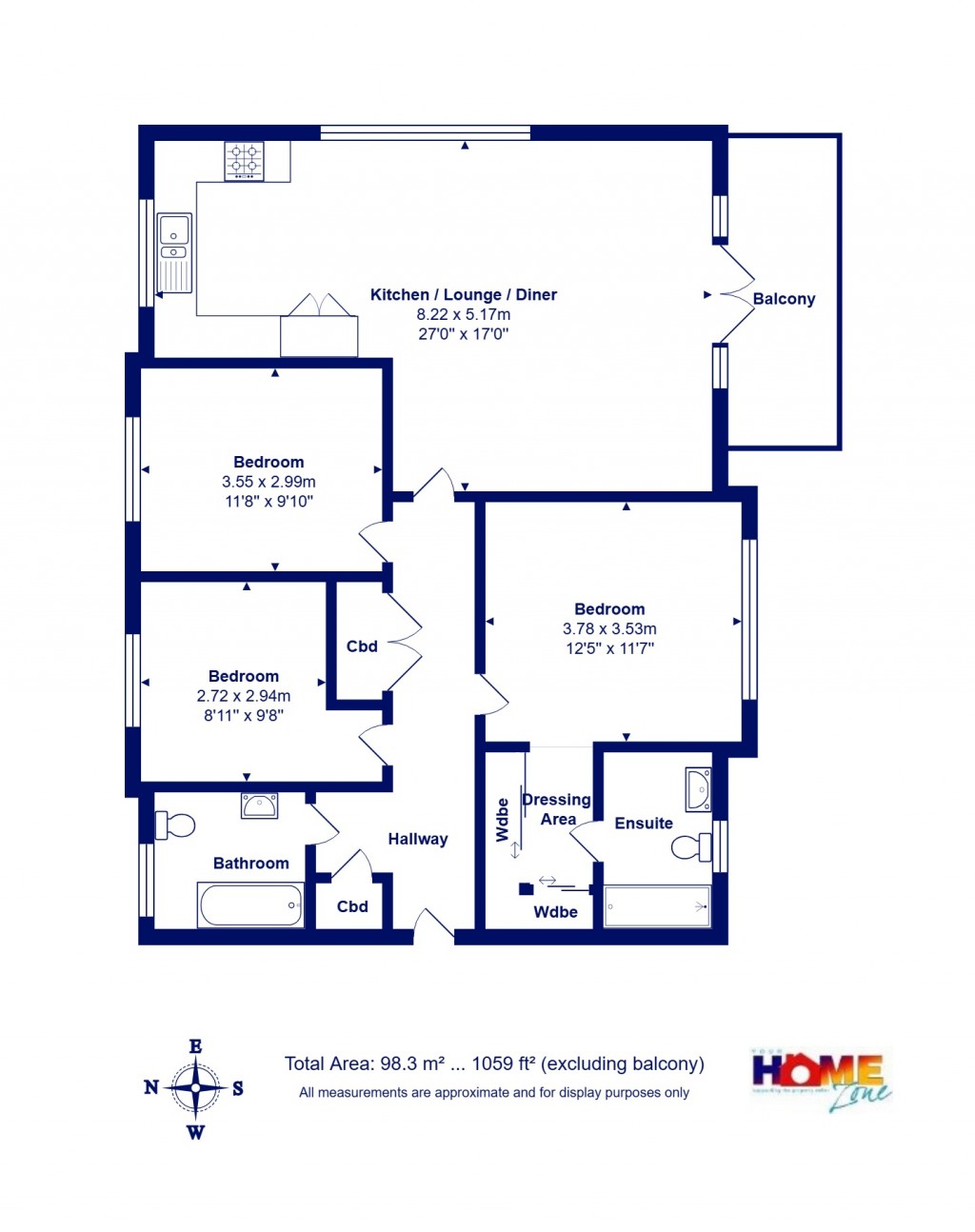 Floorplans For Highcliffe On Sea, Christchurch, Dorset