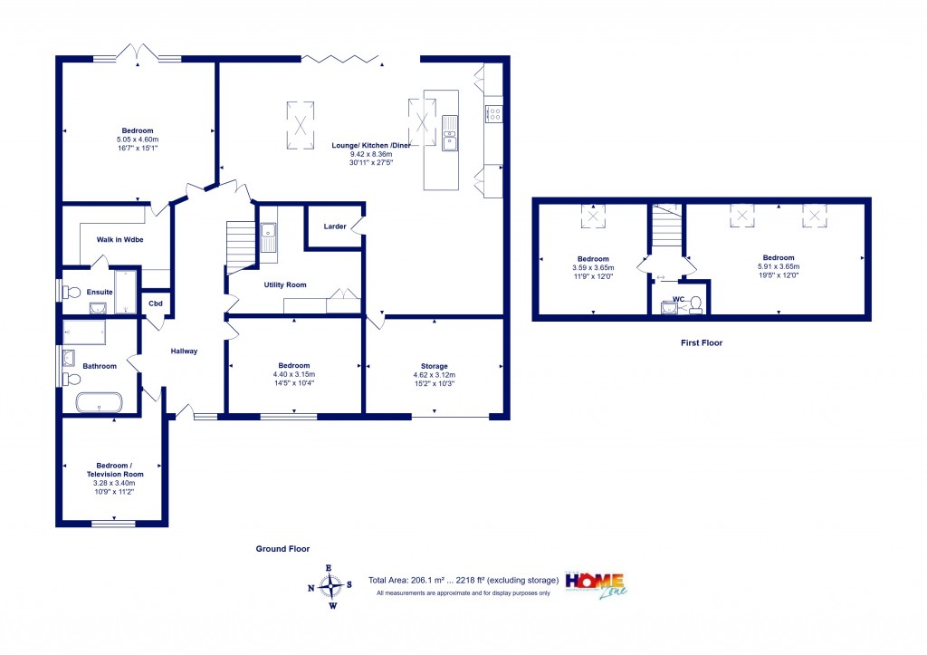 Floorplans For Highcliffe On Sea, Christchurch, Dorset
