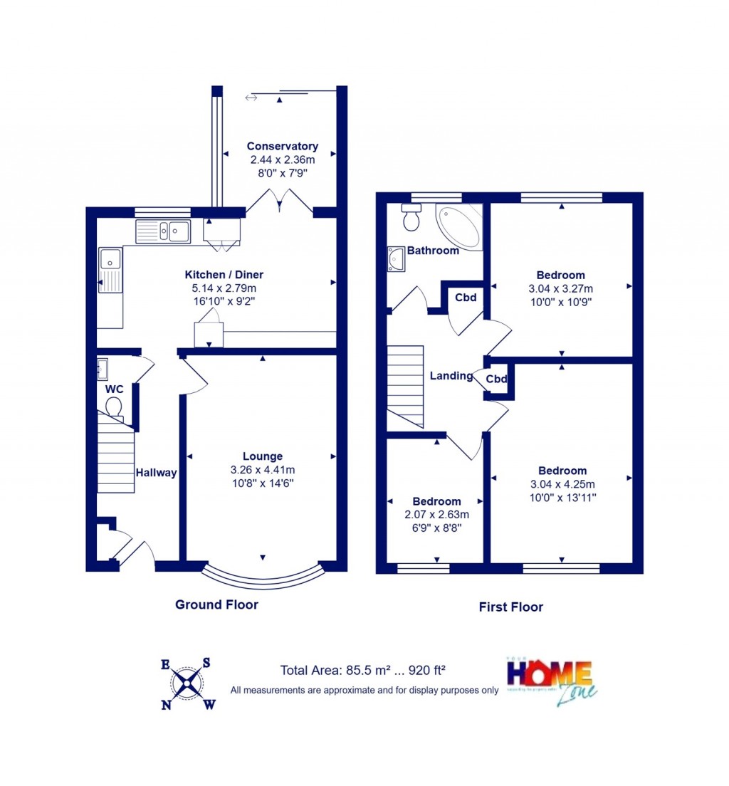 Floorplans For Walkford, Christchurch, Dorset