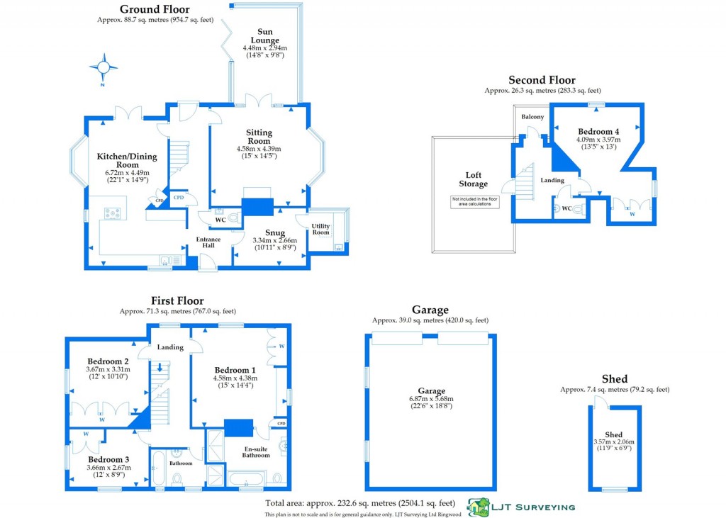 Floorplans For Walkford, Christchurch, Dorset