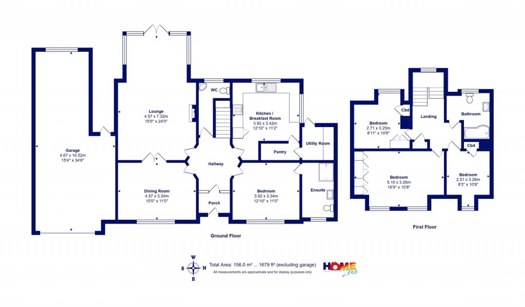 Floorplans For Highcliffe On Sea, Christchurch, Dorset
